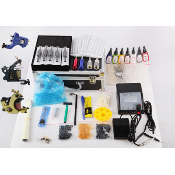 Venta al por mayor kits de tatuaje profesional con 3 pistolas Tattoo Machine Supply